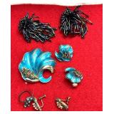 Brooch/earrings/ring