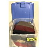 Tote full of plain crewnecks
