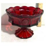 Fostoria ruby red glassware