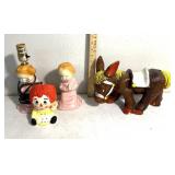 Vintage collectible Figurines-Donkey-Raggiedy Anne