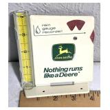 John Deere rain gauge recorder marked
