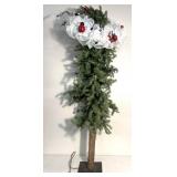 Large Christmas tree-lady bug wreth