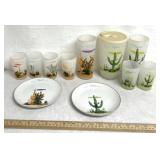 Glassware/Arizona cactus themed