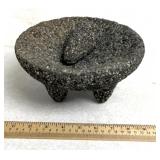 authentic Mexican molcajete mortar and pestle