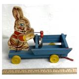 Fisher-Price #508 Bunny Bell Drummer pull toy