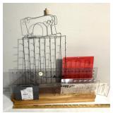 Crafting rules holder metal thread holder/display