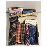 Patriotic themed fabric (size varies)