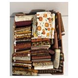 Pumpkin & harvest themed fabric (size varies)