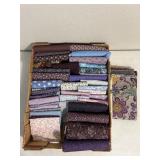 Purple & blue themed fabric (size varies)