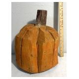 Large wooden decoritive pumpkin