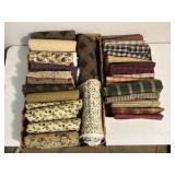 Flannel & other fabric (size varies)
