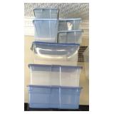 7 storage containers variety of sizes