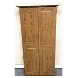 16" wide cabinet with shelving missing door