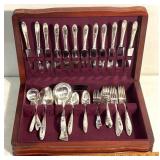 Silverware set with holder