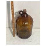 1 gallon vintage brown amber glass Hi-Lex bleach