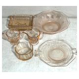 Pink depression, glass