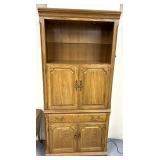36" x 80" cabinet/hutch w/lights