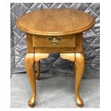 26 inch  side table with drawer
