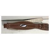 Weight belt leather