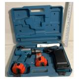 Makita cordless drill set charged