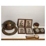 Evans wall plaques/barometer/thermometer