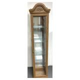 16 inch wide curio display cabinet
