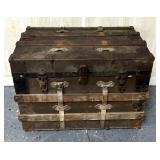Vintage shipping trunk