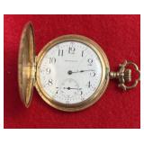 antique Waltham open-face or hunter-style pocket