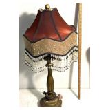 Dale Tiffany style themed beaded ruby table l