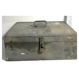 Locked wooden box