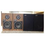 4 vintage Martin Gamma 208 bookshelf speakers
