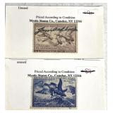 1953/1954 migrating birds hunting  stamps
