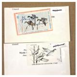 (2) 1970ï¿½s eraIowa migratory, waterfowl stamp