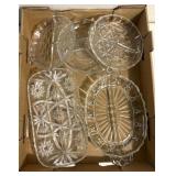 Glass serving trays