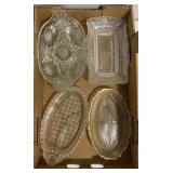 Clear serviceware glassware