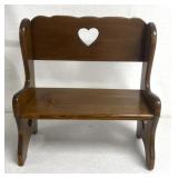 20 inch wide wooden play bench