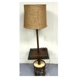 Table stand lamp, Americana drum themed