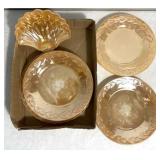Carnival glass plate
