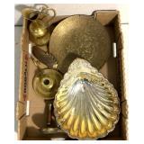 Brass servers/decore