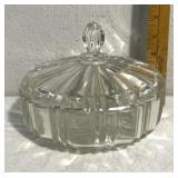 crystal glass candy dish