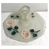1930s Lancaster frosted pink depression glass
