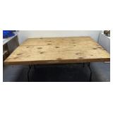 (2) 8ï¿½ by 32" fold up plywood  tables
