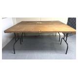 2 fold up tables/repurposed doors