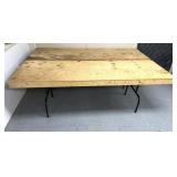 (2) 8ï¿½ by 32" fold up plywood  tables