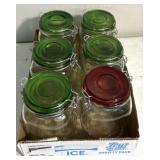 (6) jars w/lids
