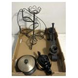 Roth iron themed candle holders &otherDecor