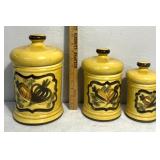 Retro kitchen canisters