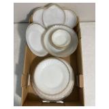 Fire King gold accent dishware