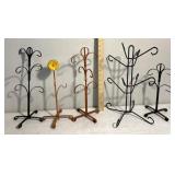 Vintage metal coffee cup hangers