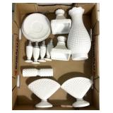 Hobnail milk glass